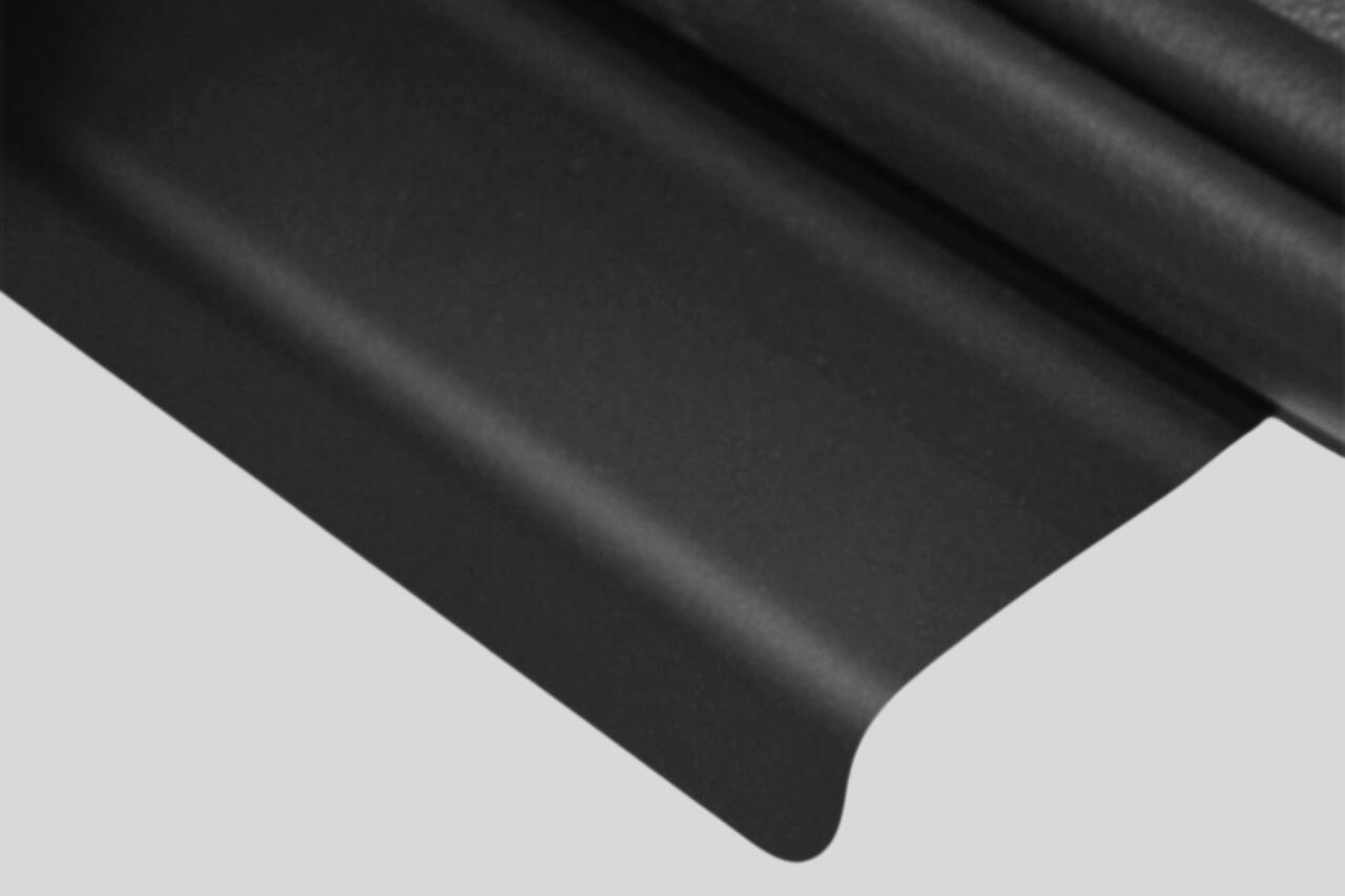 Einstiegsleisten Schutzfolien für VW POLO 6R 3Tuerer (BJ 2009–2014) aus PVC–Schutzfolie, schwarz