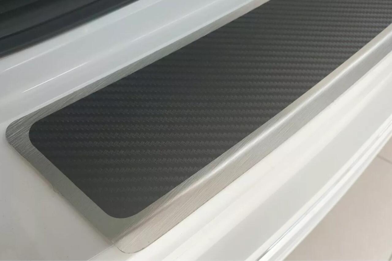 Ladekantenschutz für SMART FORFOUR W453 (BJ 2014–2021) – Aluminium eloxiert, Titan gebürstet,