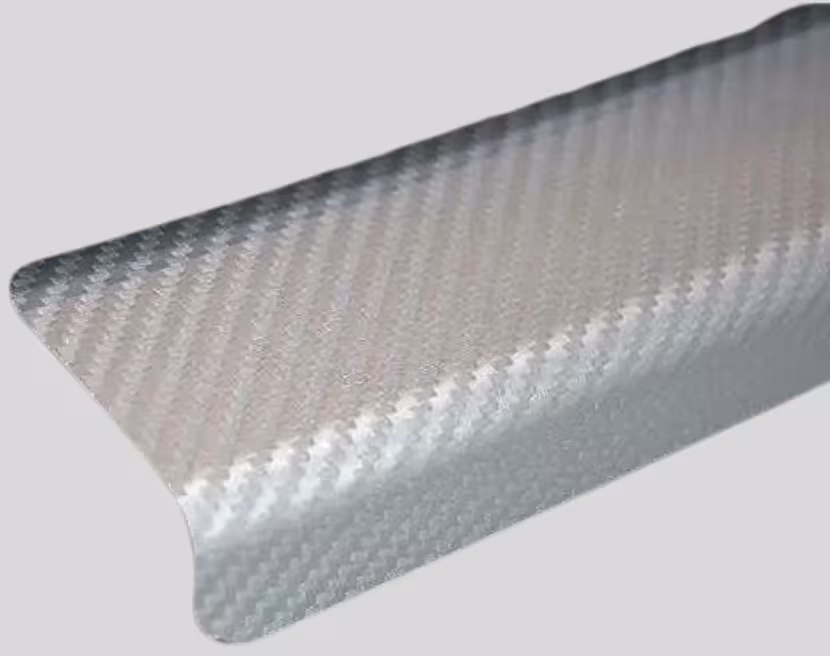 Einstiegsleisten Schutzfolien für OPEL ZAFIRA C TOURER (BJ 2011–2019) aus PVC 3D Schutzfolie Carbon silber - OPEL ZAFIRA C TOURER-Stufen-Schutz am ...