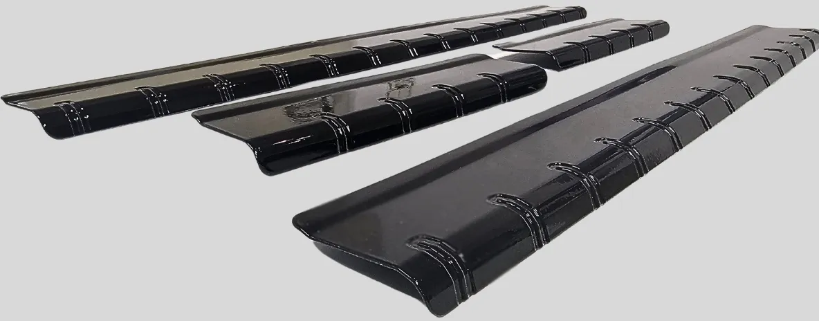 Einstiegsleisten für MAZDA CX 5 KF (BJ 2017–) – Aluminium eloxiert & pulverbeschichtet schwarz glanz, mit Abkantung - MAZDA CX 5 KF ...