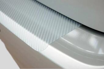 Ladekantenschutz für BMW X3 E83 (BJ 2007–2010) aus PVC 3D Schutzfolie Carbon silber