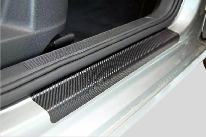 Einstiegsleisten Schutzfolien für SUZUKI SX4 S CROSS (BJ 2013–2021) aus PVC 3D Schutzfolie Carbon